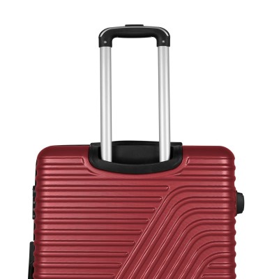 Valise Safari Rigide Grande Format Incassable Rouge Bordeaux  RI