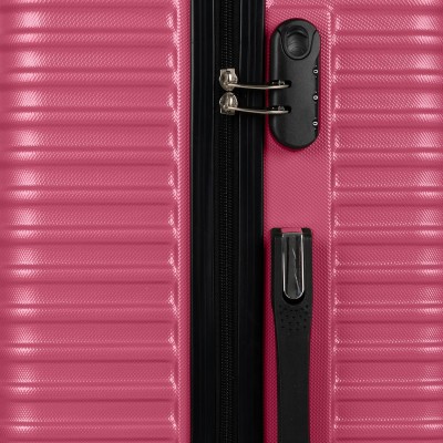 Valise Safari Rigide Grande Format Rose Incassable RI