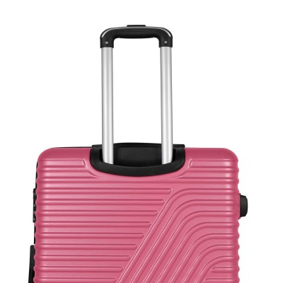 Set 3 Valises Safari Rigide Rose Incassable RI