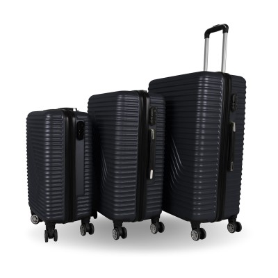 Set 3 Valises Safari Rigide Gris Foncé Incassable RI