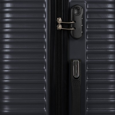 Valise Cabine Safari ABS Incassable Grise Foncée RI