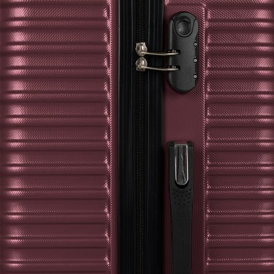 Valise Cabine Safari ABS Burgundi Incassable RI