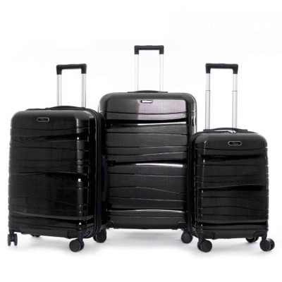 Set 3 Valises Titou Incassable Polypropylene Noir