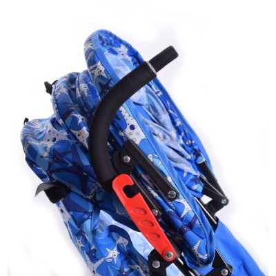 Poussette Ultra Légère Pour  Enfant  de 0 a 36 mois Portable Pliable  Réglable Bleu