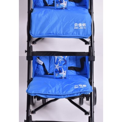 Poussette Ultra Légère Pour  Enfant  de 0 a 36 mois Portable Pliable  Réglable Bleu