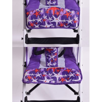 Poussette Ultra Légère Pour Enfant de 0 a 36 Mois Portable Pliable Réglable Violet