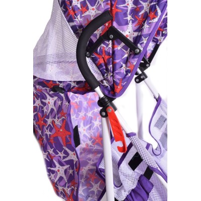 Poussette Ultra Légère Pour Enfant de 0 a 36 Mois Portable Pliable Réglable Violet