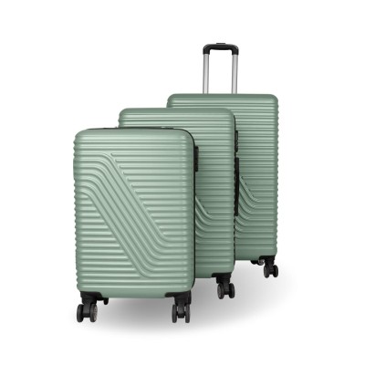 Set 3 Valises Safari Rigide Vert Clair RI